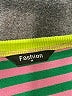 Fashion Stripes Green Pullover Sweater Size M - photo 7