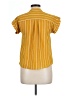 Monteau Yellow Short Sleeve Blouse Size L - photo 2