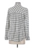 BKE 100% Rayon Checkered-gingham Gray Long Sleeve Button-Down Shirt Size S - photo 2