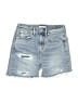 AE77 Blue Denim Shorts Size 2 - photo 1