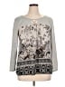 One World Gray Long Sleeve Blouse Size 1X - photo 1