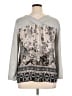 One World Gray Long Sleeve Blouse Size 1X - photo 2