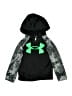 Under Armour 100% Polyester Black Zip Up Hoodie Size 4 - photo 1
