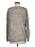 Olivaceous Animal Print Silver Pullover Sweater Size M - photo 2