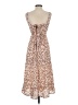Jessica Simpson 100% Polyester Floral Tan Casual Dress Size XS - photo 2