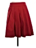 Ann Taylor 100% Polyester Solid Red Formal Skirt Size 2 - photo 1