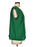 Merona 100% Polyester Green Sleeveless Blouse Size L - photo 4