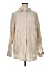 Gap 100% Linen Stripes Ivory Long Sleeve Button-Down Shirt Size XL (tall) - photo 1