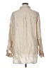 Gap 100% Linen Stripes Ivory Long Sleeve Button-Down Shirt Size XL (tall) - photo 2