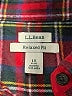 L.L.Bean 100% Cotton Plaid Red Long Sleeve Button-Down Shirt Size 1X - photo 7