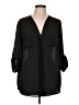metaphor 100% Polyester Black 3/4 Sleeve Blouse Size L - photo 1