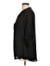 metaphor 100% Polyester Black 3/4 Sleeve Blouse Size L - photo 5