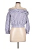 Zara Basic Blue 3/4 Sleeve Blouse Size L - photo 1