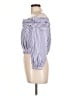 Zara Basic Blue 3/4 Sleeve Blouse Size L - photo 5