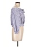 Zara Basic Blue 3/4 Sleeve Blouse Size L - photo 4