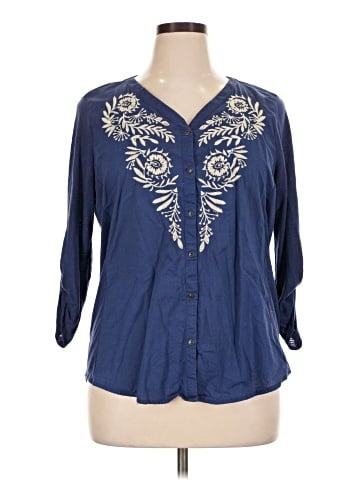 SONOMA life + style 3/4 Sleeve Blouse (view 1)