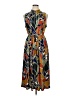 MSK Print Orange Casual Dress Size 1X - photo 1
