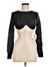 ASOS 100% Polyester Black Long Sleeve Top Size 6 - photo 1