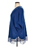 NY Collection 100% Acrylic Blue Poncho Size 1X - photo 5