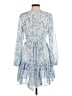 Japna 100% Polyester Paisley Blue Cocktail Dress Size M - photo 2