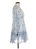 Japna 100% Polyester Paisley Blue Cocktail Dress Size M - photo 4