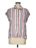 Orvis Stripes Pink Short Sleeve Blouse Size M - photo 1