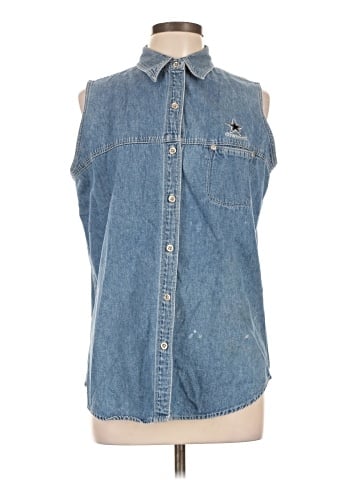 Lee Sleeveless Button-Down Shirt (view 1)