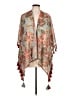 Soft Surroundings 100% Polyester Teal Kimono Size L - photo 1