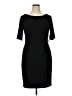 JH Solid Black Cocktail Dress Size 16 - photo 1