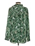 Ann Taylor 100% Polyester Floral Green Long Sleeve Blouse Size S - photo 2