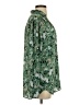 Ann Taylor 100% Polyester Floral Green Long Sleeve Blouse Size S - photo 4