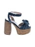 Miu Miu Blue Denim 95mm Platform Sandals Size EU 39 1/2 - photo 1