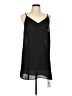 Three Eighty Two 100% Polyester Solid Black Casual Dress Size L - photo 1