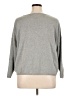 Six/Fifty 100% Cotton Hearts Gray Pullover Sweater Size XL - photo 2