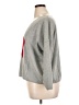 Six/Fifty 100% Cotton Hearts Gray Pullover Sweater Size XL - photo 5
