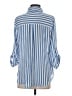 A. Byer 100% Polyester Stripes Blue 3/4 Sleeve Blouse Size S - photo 2