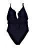J.Crew Solid Blue One Piece Swimsuit Size 14 - photo 1