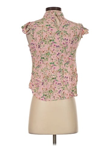 Rose + Olive Sleeveless Blouse (view 2)