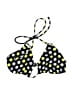 Op Polka Dots Black Swimsuit Top Size XL - photo 1