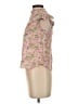 Rose + Olive Floral Pink Sleeveless Blouse Size XS - photo 5