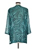 MICHAEL Michael Kors 100% Polyester Teal 3/4 Sleeve Blouse Size M (estimated) - photo 2