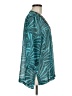 MICHAEL Michael Kors 100% Polyester Teal 3/4 Sleeve Blouse Size M (estimated) - photo 4