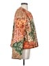 &merci 100% Polyester Print Orange Jacket Size S - photo 4