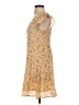 Mine Paisley Tan Casual Dress Size S - photo 5