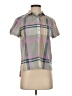 Fossil Color Block Gray Short Sleeve Blouse Size XS - photo 1