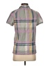 Fossil Color Block Gray Short Sleeve Blouse Size XS - photo 2