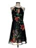 Old Navy 100% Polyester Floral Black Cocktail Dress Size XS - photo 1