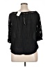 Unique Spectrum Black 3/4 Sleeve Blouse Size XL - photo 2