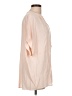 Point Sur 100% Viscose Pink Short Sleeve Blouse Size L - photo 4