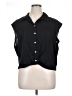 Old Navy Black Short Sleeve Button-Down Shirt Size XL - photo 1